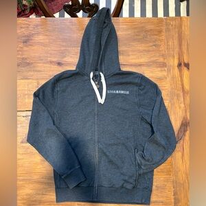 Under Armour Men's Full Zip Heather Gray Essential Fleece Hoodie Sweater